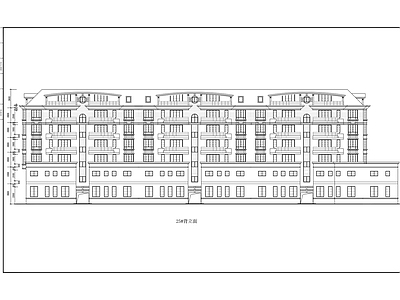 沿街商住楼建筑 施工图