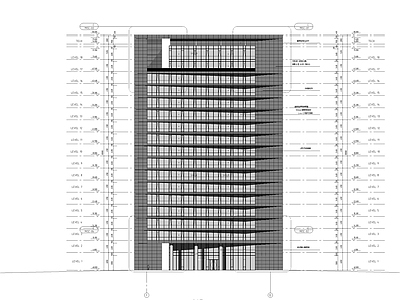 高层厂房建筑 施工图 工业建筑