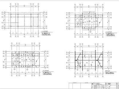 中式仿古建筑结构 施工图