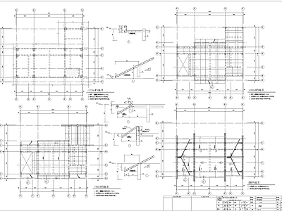 中式仿古建筑结构 施工图