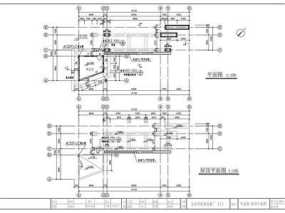 厂区大门 施工图