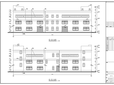 纺织染坊厂房建筑 施工图 工业建筑