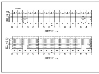 钢结构厂房建筑 施工图 工业建筑