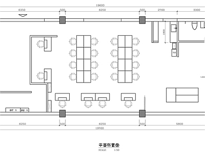 小型办公室室内装修 施工图