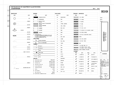 图纸封面目录设计说明材料表 图库 设计说明