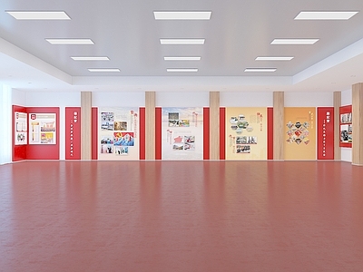 现代党建展厅 党建文化墙 历史文化墙 历史展厅