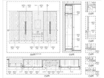 衣柜节点大样图 施工图 柜类 家具节点详图