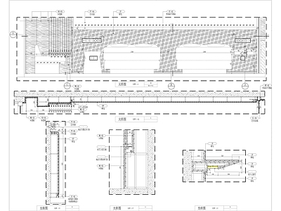 酒店床头床具节点 施工图 家具节点