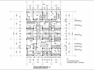 1000㎡足疗会所室内装修 施工图