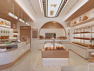 现代甜品面包店