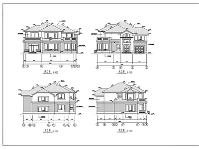 别墅建筑 施工图