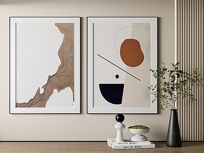 侘寂风装饰挂画 侘寂风装饰画