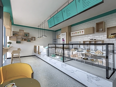 现代奶茶店 咖啡店
