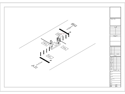 车行道闸一体机 施工图