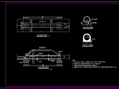 农田灌溉渠道分水闸过路涵管 施工图