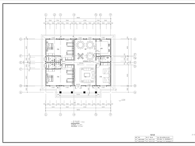 简欧风格别墅建筑 施工图