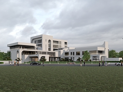现代展览馆建筑