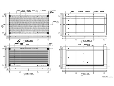 景观客厅廊架详图 施工图