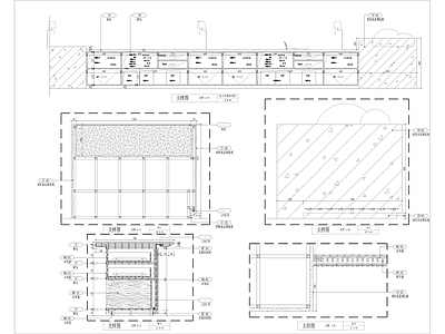前台接待节点大样 施工图 家具节点详图