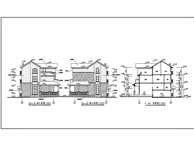 某联排别墅建筑 施工图