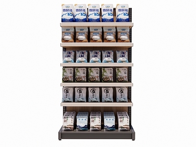 现代超市货架 盐 食用盐 粤盐