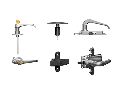 现代门把手 拉手 执手 橱柜五金 工业配件 门锁