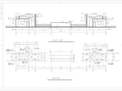 某中学大门建筑 施工图