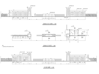 入口大门 施工图