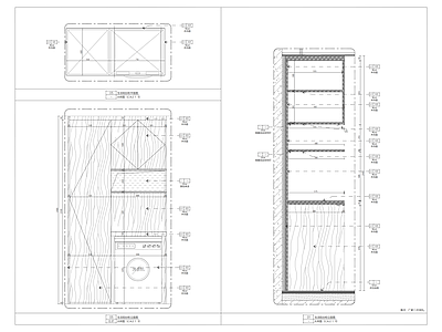 洗衣机柜节点 施工图 柜类