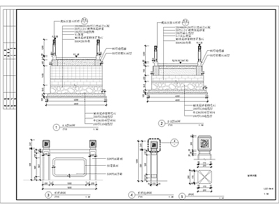 中式景桥详图 施工图