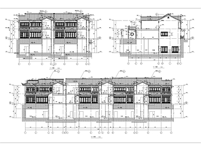 绿城中式合院建筑 施工图