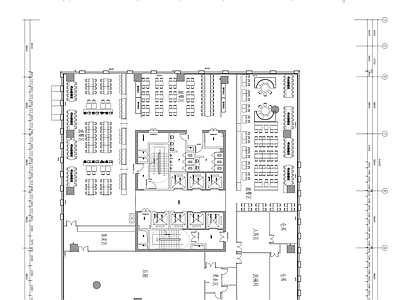 员工食堂室内平面布置图