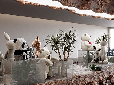 异形玩偶展台