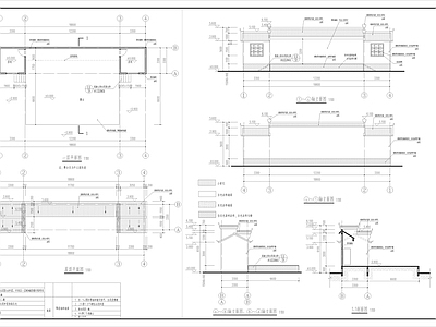 某乡村舞台建筑 施工图