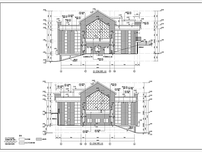 某高级中学食堂建筑  施工图