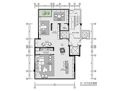 七层别墅家装室内 施工图