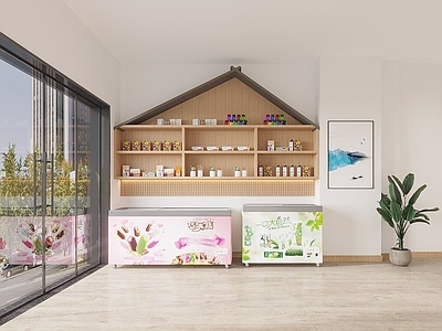 店面 文具店 冰柜 文具