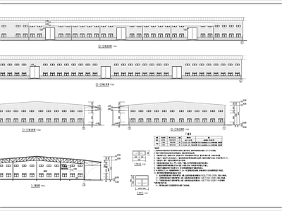 某钢结构生产车间建筑 施工图 工业建筑 产业园建筑