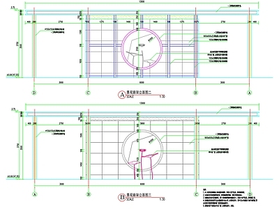 现代景观廊架详图 施工图