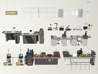 超市收银台 收银机 收银机