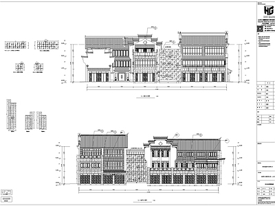 中式仿古建筑石材玻璃幕墙深化 施工图 节点