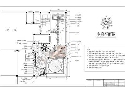 别墅屋顶花园平面图