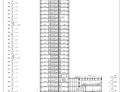 深圳地铁大厦办公楼建筑 施工图