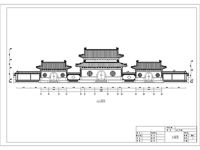 清官式古建筑大殿平立剖详图  施工图