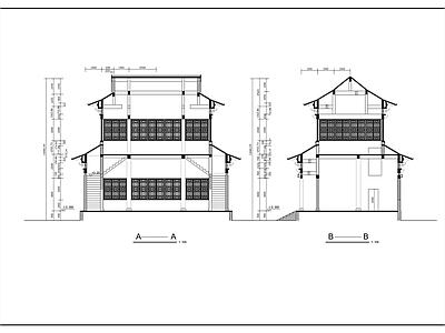 观音殿古建筑 施工图