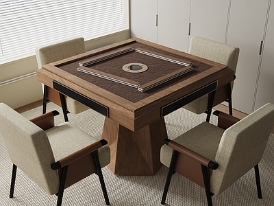 麻将桌 棋牌桌 单椅