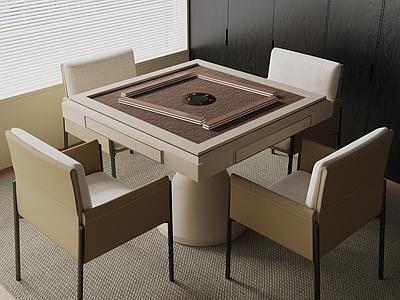 麻将桌 棋牌桌 单椅