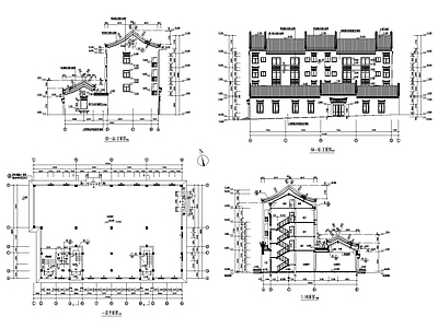 古建筑平立面 施工图