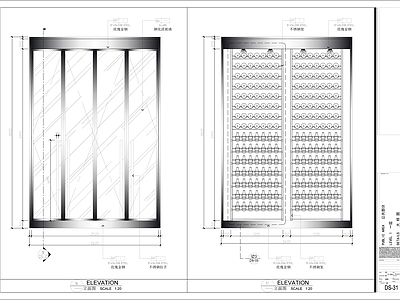 酒柜大样 施工图 柜类