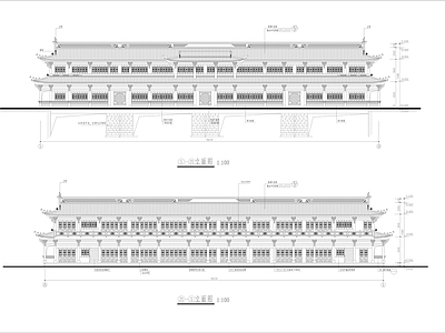 仿古廊建筑 施工图